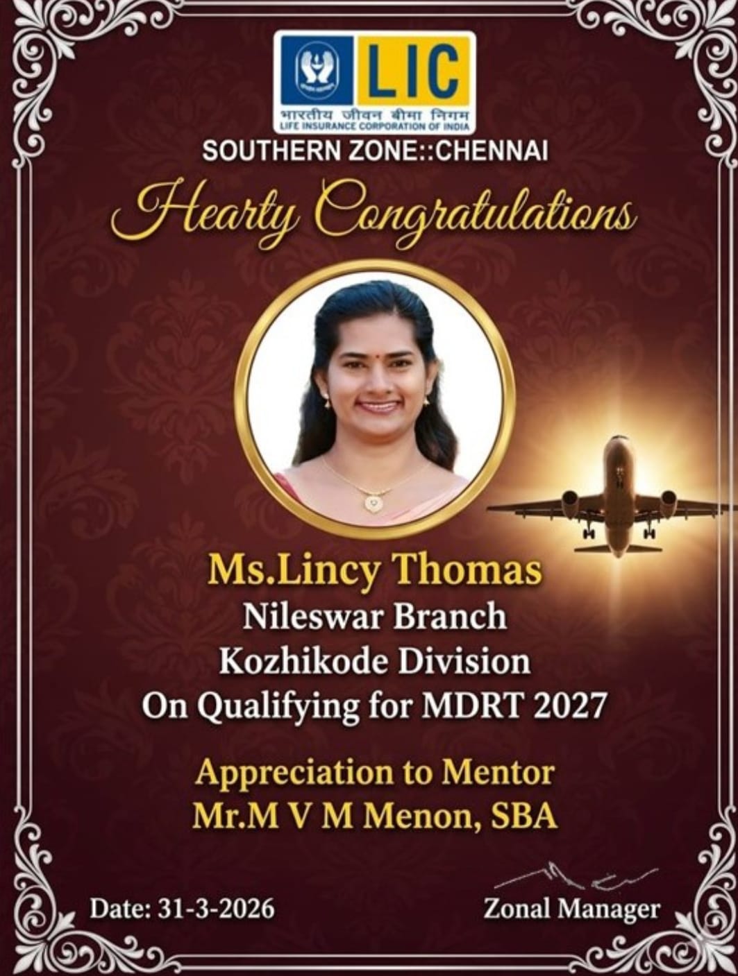 MDRT 2027 Qualification Certificate