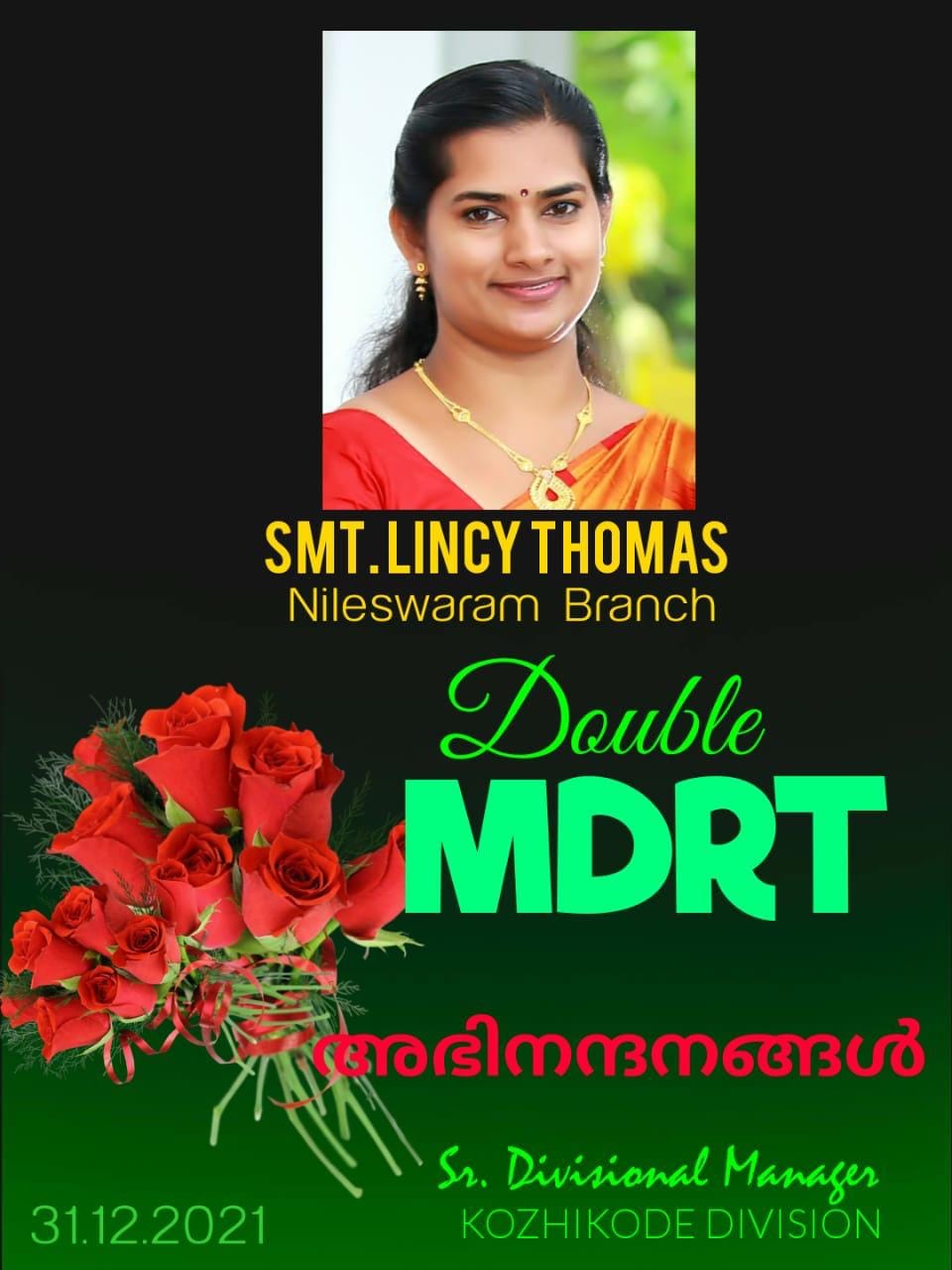 Double MDRT Certificate